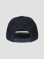 Wrangler Logo Mesh Hat in Navy