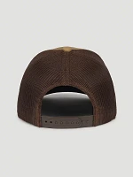 Wrangler Logo Mesh Hat in Bronze Brown