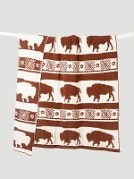 Wrangler Stretchy Throw Blanket in Buffalo Clay