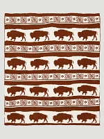 Wrangler Stretchy Throw Blanket in Buffalo Clay