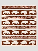 Wrangler Stretchy Throw Blanket in Buffalo Clay