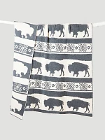 Wrangler Stretchy Throw Blanket in Buffalo Slate