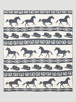 Wrangler Stretchy Throw Blanket in Slate Rodeo