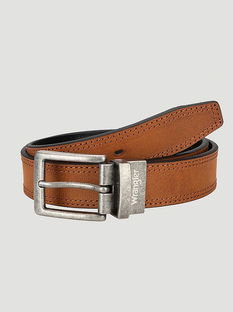 Boy's Western Reversible Belt Cognac/Black