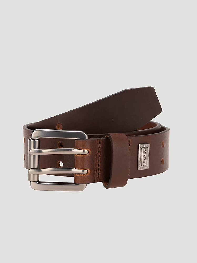 Boy's Double Perforated Belt Brown