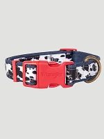 Cow Print Dog Collar Black/White