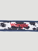 Cow Print Dog Collar Black/White