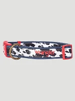 Cow Print Dog Collar Black/White