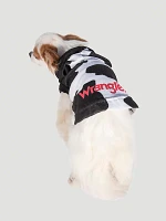 Cow Print Fleece Dog Hoodie Black/White