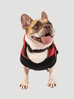 Plaid Fleece Dog Hoodie Red Multi