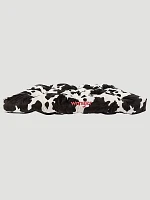 Cow Print Tufted Pet Bed:Black/White:One Size