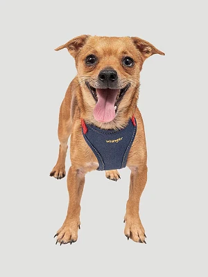 Denim Comfort Dog Harness:Dark Blue:S