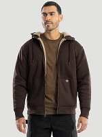 Wrangler® Workwear Sherpa Lined Hooded Sweatshirt Java