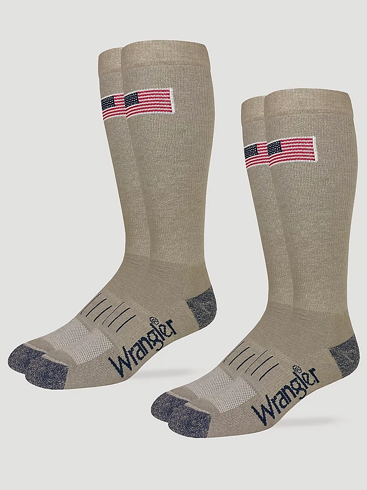 Men's Ultra-Dri® USA Tall Boot Sock in Khaki