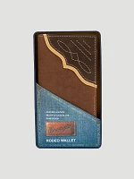 Contrast Corner Rodeo Wallet:Brown:One Size