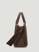 Southwest Sherpa Trim Small Tote in Dark