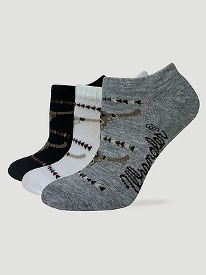 Women's Lowcut Steerhead Sock (3-Pack) in Multi Vintage