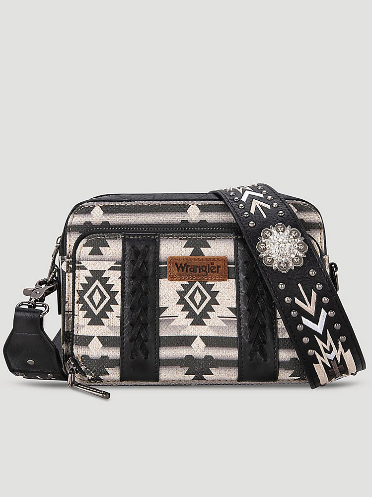 Southwest Print Belt Bag in Black