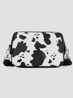 Cow Print Cross Body:Black:One Size