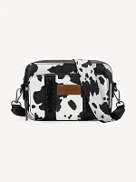 Cow Print Cross Body:Black:One Size