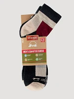 Men's Outdoor Ankle Socks (3-Pack) in Tan/Black