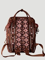 Southwestern Print Backpack in Dark Brown