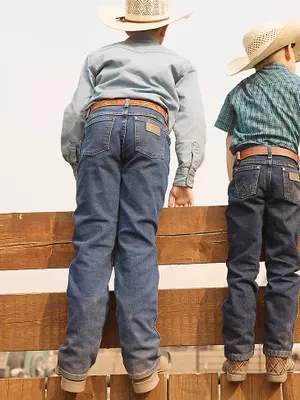 Boy's Wrangler® Cowboy Cut® Original Fit Active Flex Jean (8-16) Stonewash