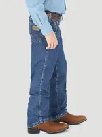 Boy's Wrangler® George Strait Cowboy Cut® Original Fit Jean (8-20) Heavy Stone Denim