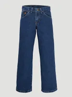 Boy's Wrangler® George Strait Cowboy Cut® Original Fit Jean (8-20) Heavy Stone Denim