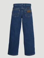 Boy's Wrangler® George Strait Cowboy Cut® Original Fit Jean (8-20) Heavy Stone Denim