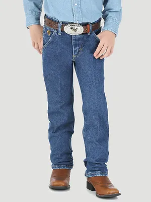 Boy's Wrangler® George Strait Cowboy Cut® Original Fit Jean (8-20) Heavy Stone Denim