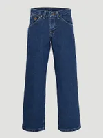 Boy's George Strait Cowboy Cut® Collection by Wrangler® Original Fit Jean (4-7) Heavyweight Stone Denim