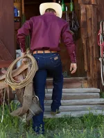 Wrangler® Cowboy Cut® Original Fit Active Flex Jeans Prewashed Indigo