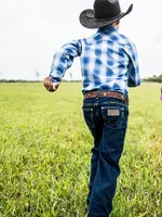 Boy's Wrangler® Cowboy Cut® Original Fit Jean (8-20) Dark Indigo