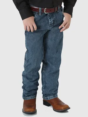 Boy's Wrangler® Cowboy Cut® Original Fit Jean (8-20) Subtle Worn