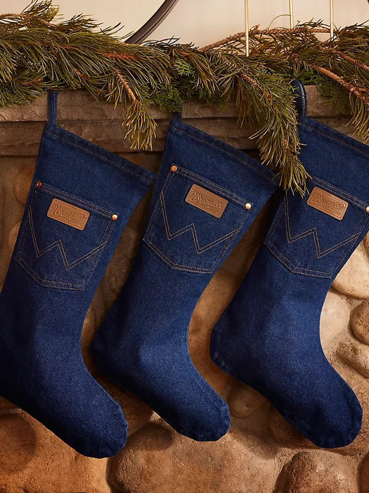 Wrangler Denim Christmas Stocking:Prewashed