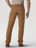 Wrangler Rugged Wear® Regular Fit Straight Leg Canvas Pant Acorn