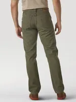 Wrangler Rugged Wear® Regular Fit Straight Leg Canvas Pant Moss