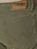 Wrangler Rugged Wear® Regular Fit Straight Leg Canvas Pant Moss