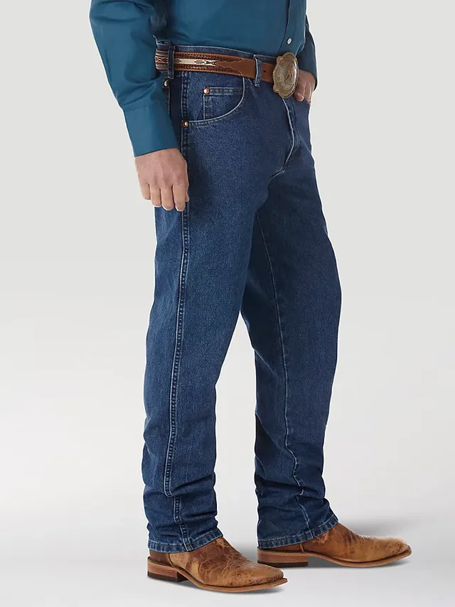 Wrangler Men's Cowboy Cut Active Flex Original Fit Jean, Black, 27-34 at   Men's Clothing store