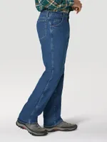 Wrangler Rugged Wear® Fleece Lined Relaxed Fit Jean Stonewash