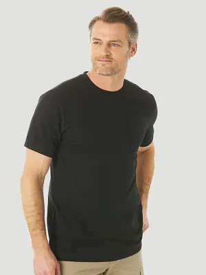 Wrangler® RIGGS Workwear® Short Sleeve 1 Pocket Performance T-Shirt Black