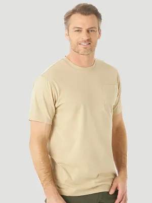 Wrangler® RIGGS Workwear® Short Sleeve 1 Pocket Performance T-Shirt Khaki