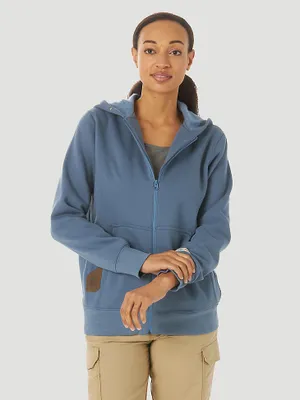 Women's Wrangler® RIGGS Workwear® Full Zip Work Hoodie Blue Sea