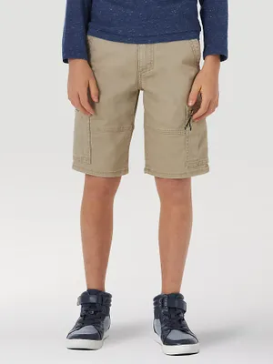 Boy's Wrangler® Comfort Flex Cargo Short Khaki