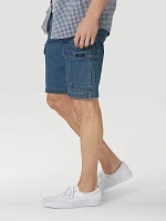 Wrangler® Men's Five Star Premium Denim Cargo Shorts Medium Tint