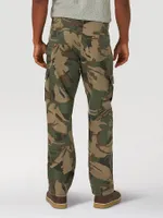 Wrangler® Men's Five Star Premium Relaxed Fit Flex Cargo Pant Green Brown Camo