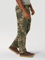 Wrangler® Men's Five Star Premium Relaxed Fit Flex Cargo Pant Green Brown Camo