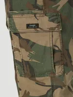 Wrangler® Men's Five Star Premium Relaxed Fit Flex Cargo Pant Green Brown Camo