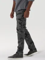 Men's Wrangler® Flex Tapered Cargo Pant Anthracite Camo